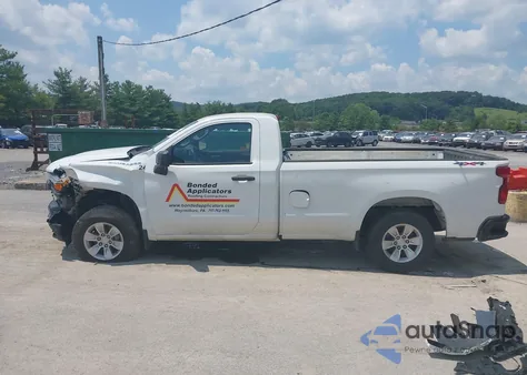 2020 Chevrolet Silverado 1500 4Wd Long Bed Wt из США, поврежденный, VIN 3GCNYAEH4LG201547